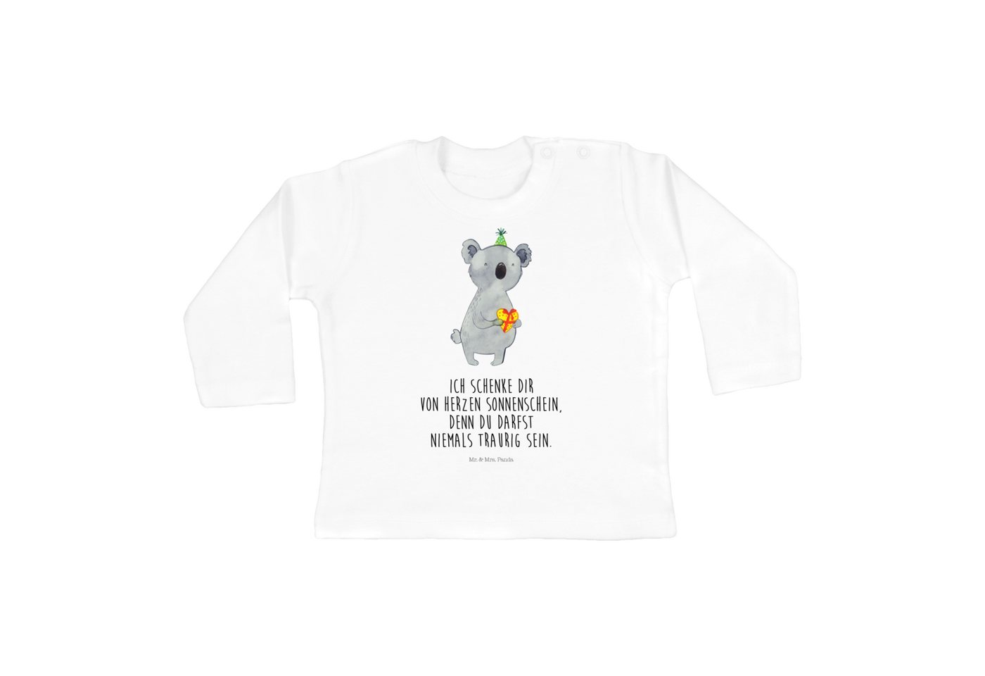 Mr. & Mrs. Panda Strampler Koala Geschenk - Weiß - Kleidung, Jungen, Langarm, Geburtstag, Mädche (1-tlg) von Mr. & Mrs. Panda