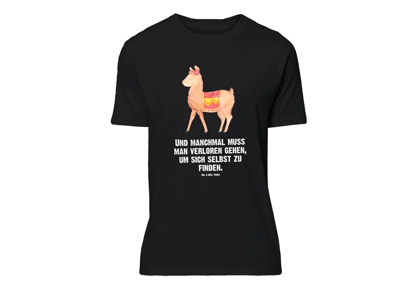 Mr. & Mrs. Panda T-Shirt Alpaka Stolz - Schwarz - Geschenk, Geburstag, Männer, Lustiges T-Shir (Packung, 1-tlg., Größe XL T-Shirt Alpaka stolz) von Mr. & Mrs. Panda