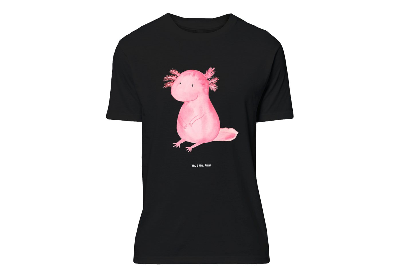 Mr. & Mrs. Panda T-Shirt Axolotl null, Damen, Nachthemd, Männer, Tshirt, Frauen, Shirt, Party, (1-tlg) von Mr. & Mrs. Panda