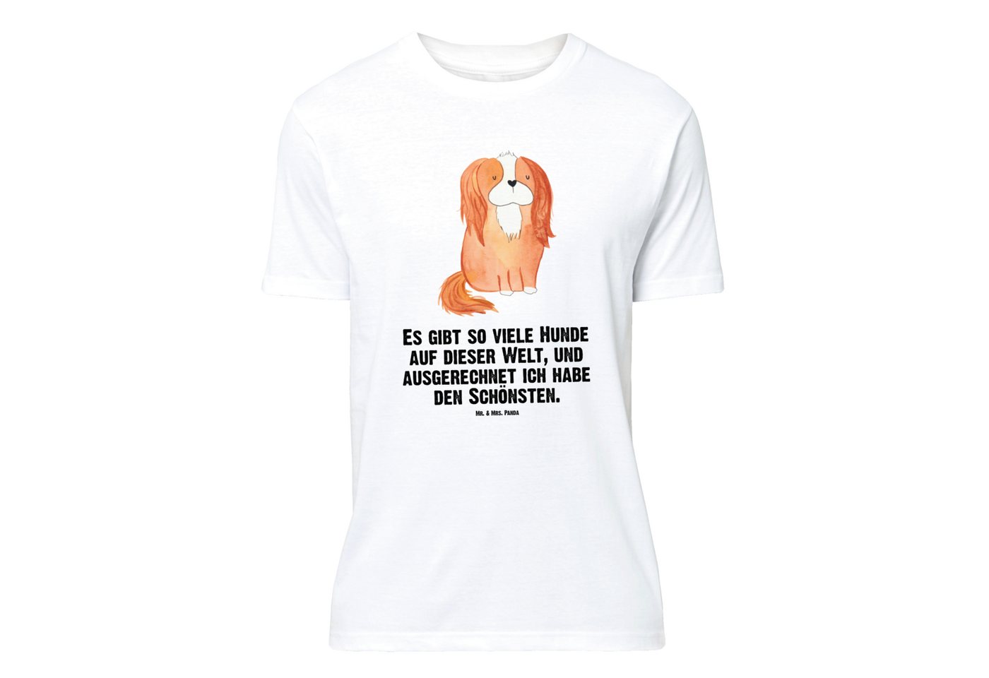 Mr. & Mrs. Panda T-Shirt Cavalier King Charles Spaniel - Weiß - Geschenk, Hundemama, T-Shirt m (1-tlg) von Mr. & Mrs. Panda