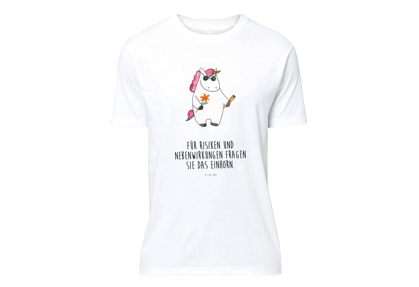 Mr. & Mrs. Panda T-Shirt Einhorn Woodstock - Weiß - Geschenk, Herrn, Männer, Einhörner, Party, (Packung, 1-tlg., Größe XXL T-Shirt Einhorn Woodstock) von Mr. & Mrs. Panda