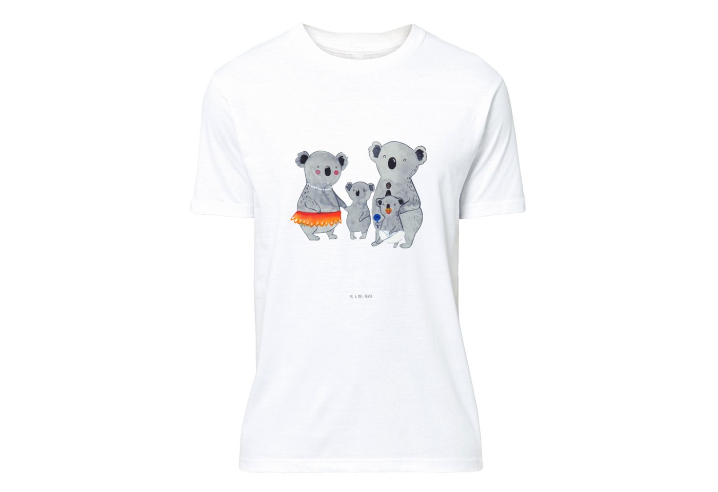 Mr. & Mrs. Panda T-Shirt Koala Familie - Weiß - Geschenk, T-Shirt, Geschwister, Mama, Männer, (1-tlg) von Mr. & Mrs. Panda