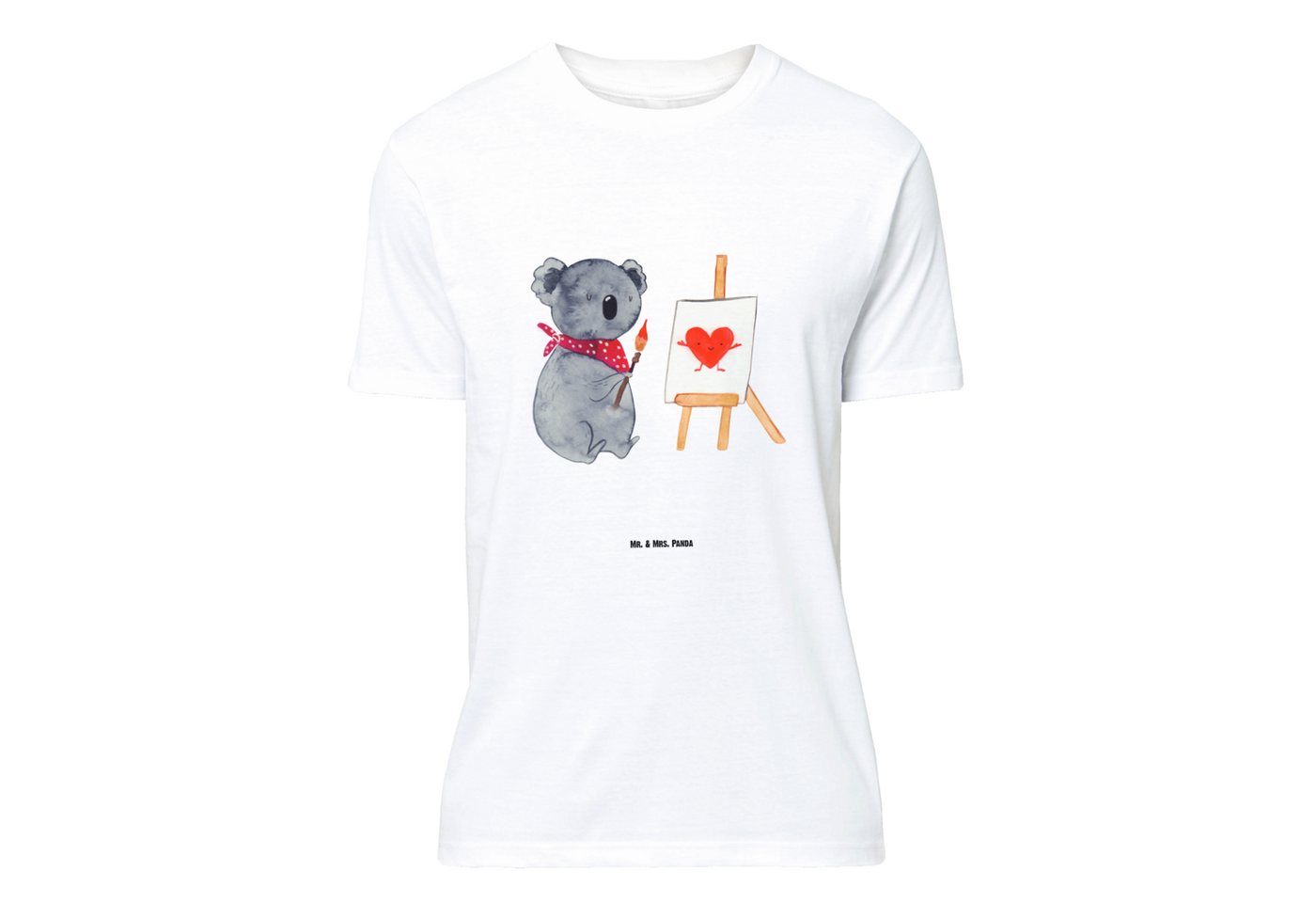 Mr. & Mrs. Panda T-Shirt Koala Künstler - Weiß - Geschenk, Männer, Jubiläum, Shirt, Liebensbew (1-tlg) von Mr. & Mrs. Panda