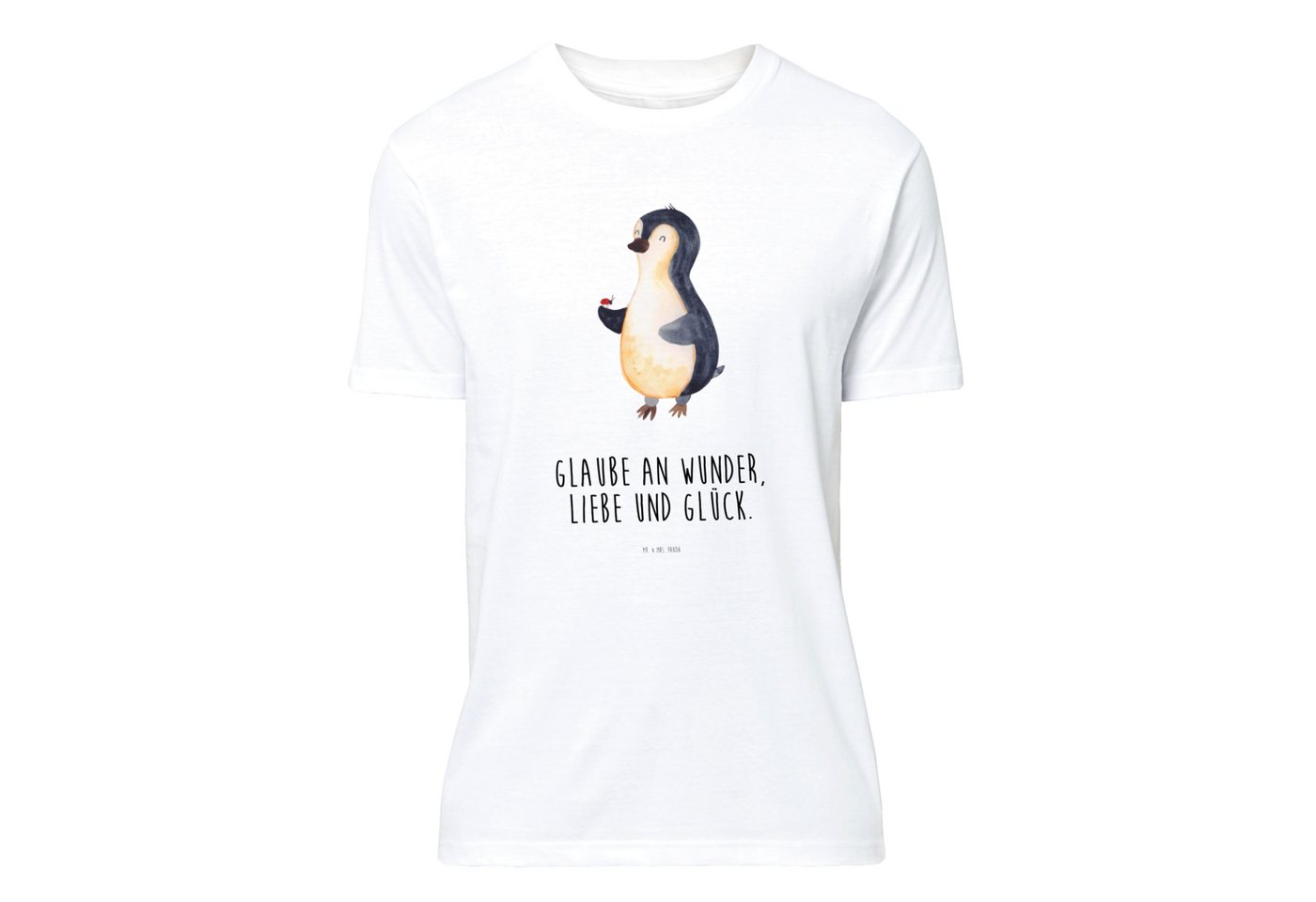 Mr. & Mrs. Panda T-Shirt Pinguin Marienkäfer - Weiß - Geschenk, Tshirt, Männer, Lebensfreude, (1-tlg) von Mr. & Mrs. Panda