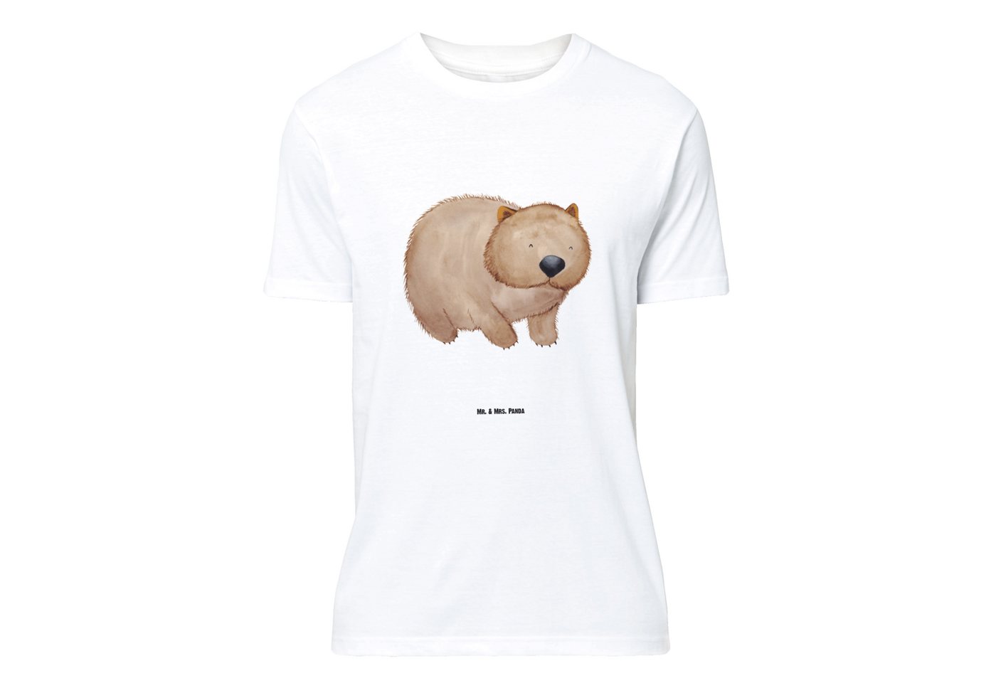 Mr. & Mrs. Panda T-Shirt Wombat - Weiß - Geschenk, Männer, Tiere, Motivation, Das Leben ist sc (1-tlg) von Mr. & Mrs. Panda