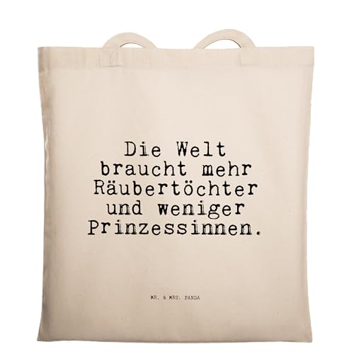 Mr. & Mrs. Panda Tragetasche Die Welt braucht mehr... - Geschenk, Prinz, Einkaufstasche, Beuteltasche, Spruch Geschenke, Spruch Sprüche Weisheiten von Mr. & Mrs. Panda