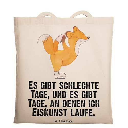 Mr. & Mrs. Panda Tragetasche Eiskunstläufer Tage - Geschenk, Beutel, Einkaufstasche, Schenken, Stoffbeutel, Auszeichnung, Beuteltasche, von Mr. & Mrs. Panda