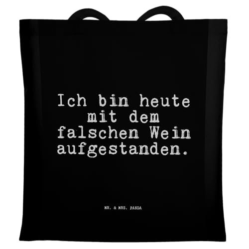 Mr. & Mrs. Panda Tragetasche Ich Bin Heute mit... - Geschenk, Geschenk Männer, Sprüche, Beuteltasche, Geschenk Frauen, Zitate, Beutel, Freundin, von Mr. & Mrs. Panda