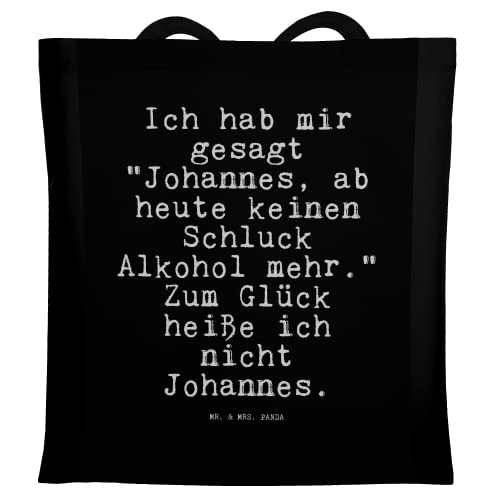 Mr. & Mrs. Panda Tragetasche Ich hab mir gesagt... - Geschenk, Freund, Beuteltasche, Beutel, Männer, Spruch Sprüche Weisheiten Zitate Lustig Weisheit von Mr. & Mrs. Panda