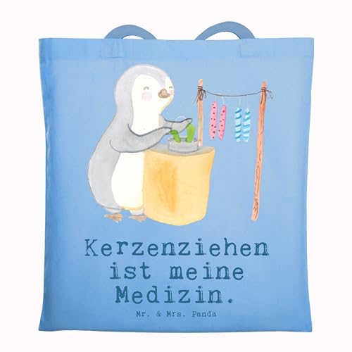 Mr. & Mrs. Panda Tragetasche Kerzenziehen - Geschenk, Hobby, Kerzen ziehen. DIY, Beuteltasche, Dankeschön, Beutel, Danke, Schenken, von Mr. & Mrs. Panda