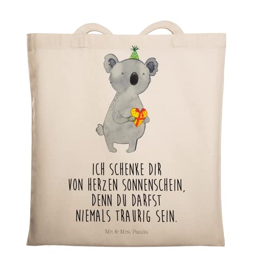 Mr. & Mrs. Panda Tragetasche Koala Geschenk - Einkaufstasche, Beuteltasche, Geburtstag, Party, Stoffbeutel, Jutebeutel, Beutel, Koalabär von Mr. & Mrs. Panda