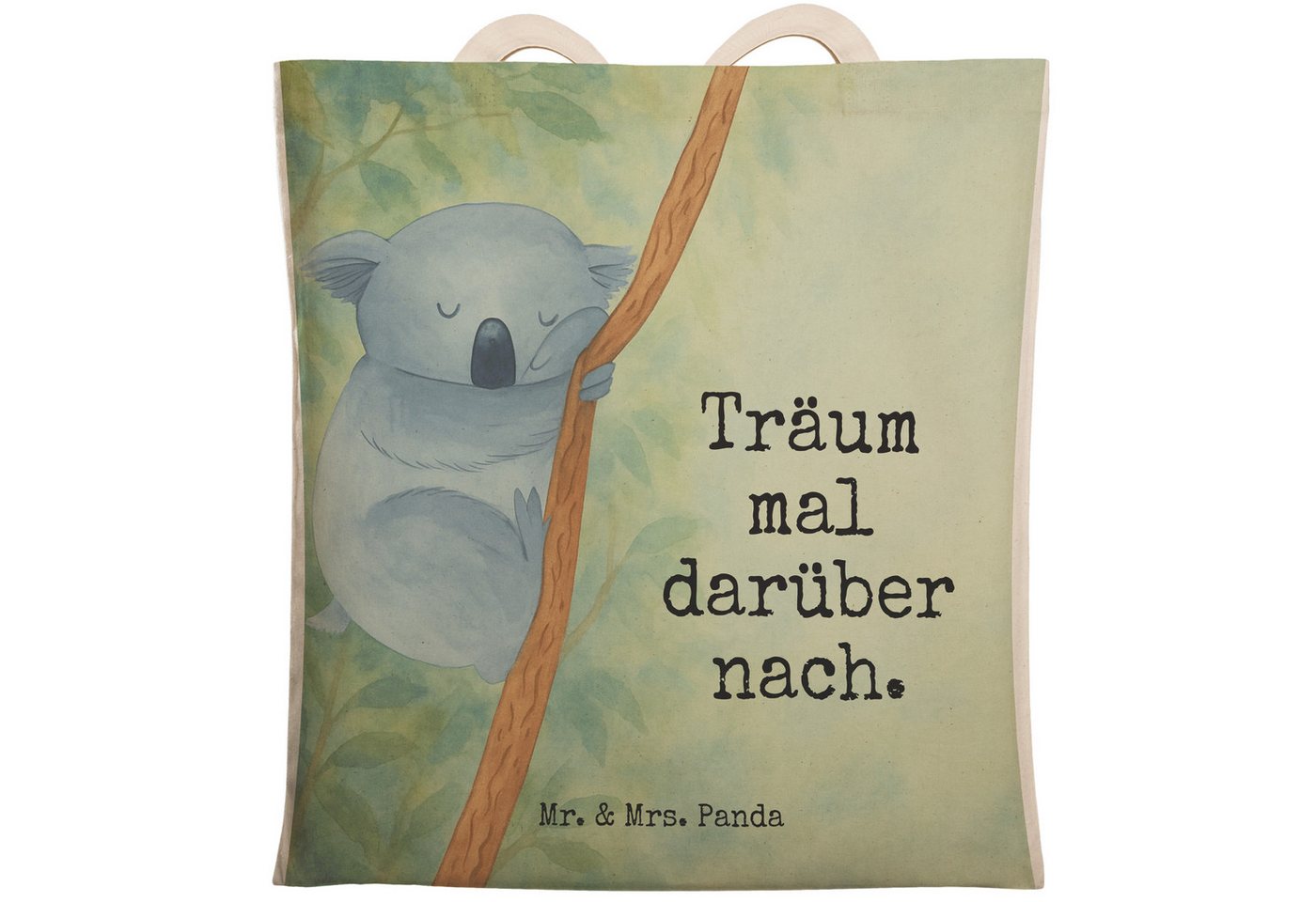 Mr. & Mrs. Panda Tragetasche Koalabär Design, Umhängetasche, Weiß, Schultertasche, Umhängetasche, (Packung, 1-tlg) von Mr. & Mrs. Panda