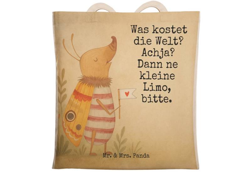 Mr. & Mrs. Panda Tragetasche Nachtfalter Fähnchen Design, Schultertasche, Weiß, Küche Deko, Stofft (Packung, 1-tlg) von Mr. & Mrs. Panda