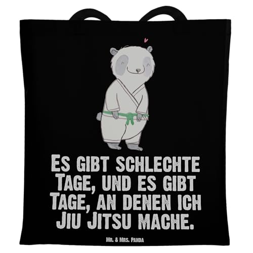 Mr. & Mrs. Panda Tragetasche Panda Jiu Jitsu Tage - Geschenk, Selbstverteidigung, Gewinn, Beutel, Sportler, Beuteltasche, japanische Kampfkunst, von Mr. & Mrs. Panda