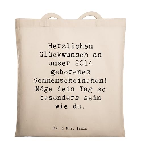 Mr. & Mrs. Panda Tragetasche Spruch 2014 Geburtstag Sonnenschein - Geschenk, Sonnenscheinchen, strahlende Augen, Geburtstagsfeier, Schultertasche, Mr. & Mrs. Panda Tragetasche Spruch 2014 Geburtstag Sonnenschein - Geschenk, Sonnenscheinchen, strahlende Augen, Geburtstagsfeier, Schultertasche, von Mr. & Mrs. Panda