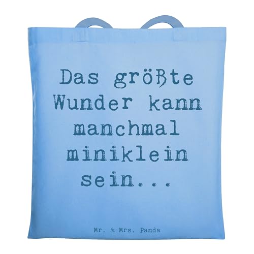 Mr. & Mrs. Panda Tragetasche Spruch Wunder Entdecken - Geschenk, Magie des Alltags, Inspiration, Herzensgeschenke, Shopper, kleine Freuden, von Mr. & Mrs. Panda