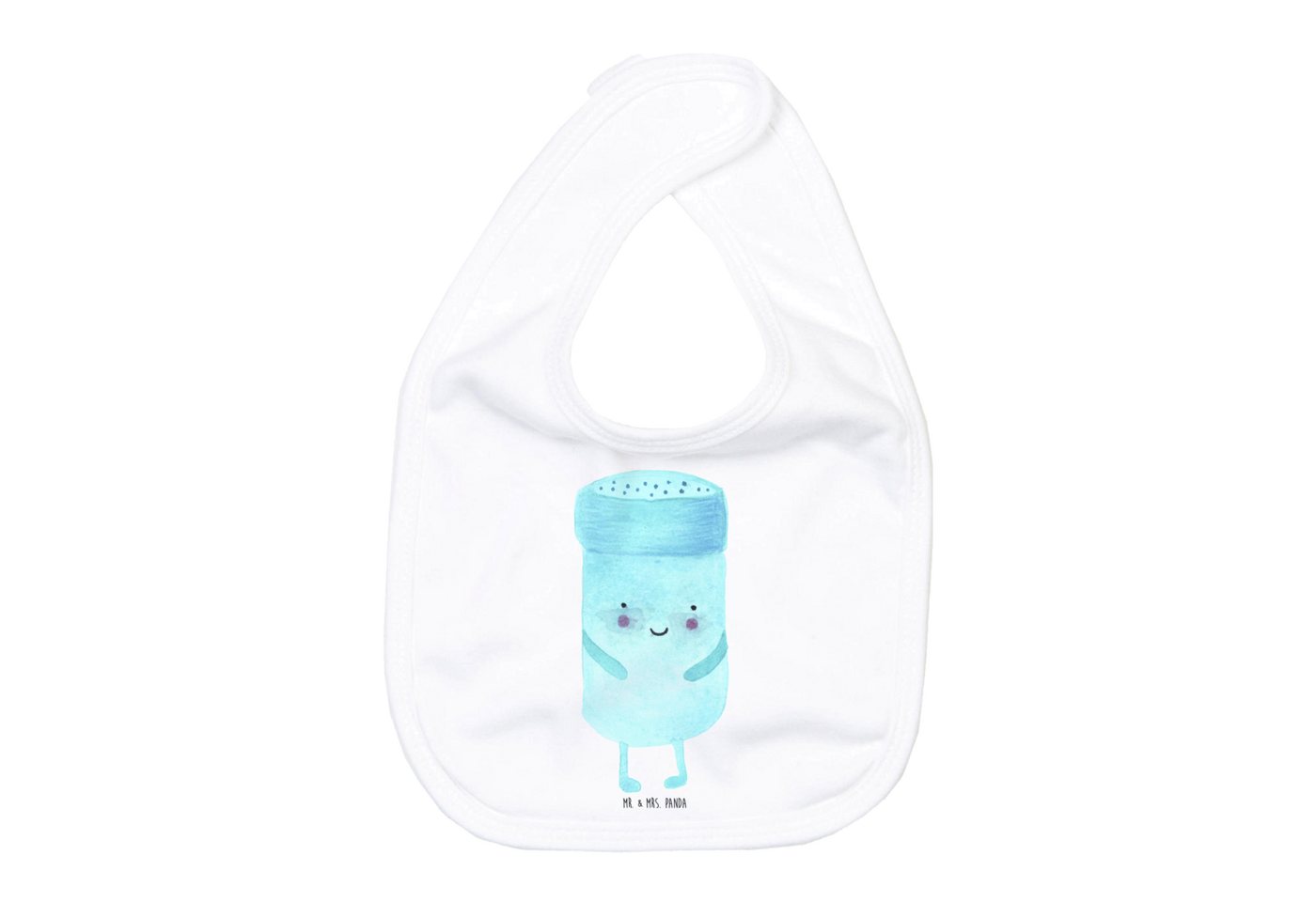 Mr. & Mrs. Panda Tragetuch Beste Freunde Salz - Weiß - Geschenk, Kleckerschutz Baby, Lätzchen Ba (Packung, 1-tlg., Organic Babylätzchen BestFriends-Salt), Klettverschluss von Mr. & Mrs. Panda