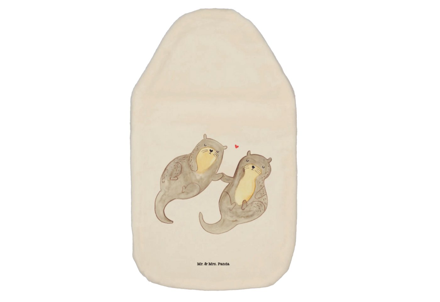 Mr. & Mrs. Panda Wärmflasche, (Packung, 1-tlg., Otter händchenhaltend), Hautfreundlich von Mr. & Mrs. Panda