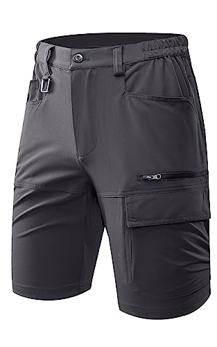 Mr.Stream Elastischer Herren Hose Short svielseitige Wanderhose komfortable mit praktischen Taschen Shorts 3201 S Grey von Mr.Stream