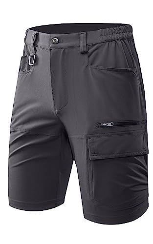 Mr.Stream Elastischer Herren Hose Short svielseitige Wanderhose komfortable mit praktischen Taschen Shorts 3201 2XL Grey von Mr.Stream