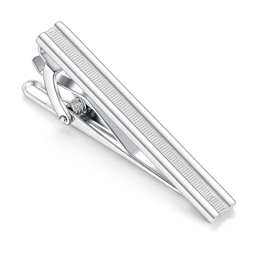 Mr.Van Krawattenklammern Herren, Krawattenklammer Formale Quadratische Kanten Krawattennadeln Silber Clip auf Krawatten für Männer Hochzeit Business Schmuck Geschenk Normale Größe Mr.Van Krawattenklammern Herren, Krawattenklammer Formale Quadratische Kanten Krawattennadeln Silber Clip auf Krawatten für Männer Hochzeit Business Schmuck Geschenk Normale Größe von Mr.Van
