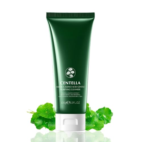 Centella Amino Acid Cleanser Gesicht - Gesichtsreinigung Frauen Männer - Centella Ampullenschaum Pore Minimizing - Foam Face Cleanser - Sanft, Tiefenreinigend, Beruhigend und Feuchtigkeitsspendend von MrCuvaryas