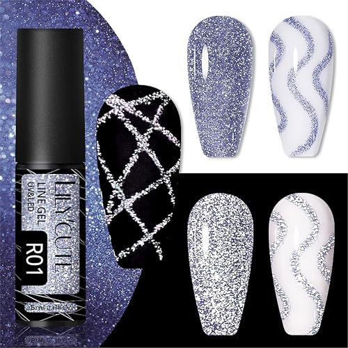 UV Gel Liner Nagellack Blau – Glitzerndes Gel für Nägel mit Fineliner-Pinsel, Französisches Gel liner nail art für den DIY-Salon Nagel Design, UV-härtendes Gel Polish für Nageldesign Maniküre (Blue) UV Gel Liner Nagellack Blau – Glitzerndes Gel für Nägel mit Fineliner-Pinsel, Französisches Gel liner nail art für den DIY-Salon Nagel Design, UV-härtendes Gel Polish für Nageldesign Maniküre (Blue) von MrCuvaryas