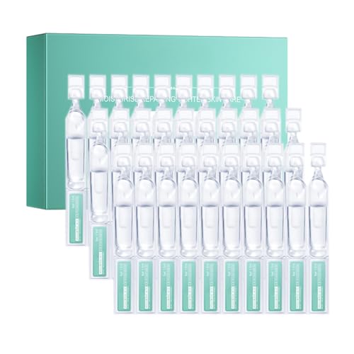 Hyaluronic Acid Serum Gesicht - Hyaluron Serum Ampullen Hochdosiert - Anti Falten Face Se rum for Women Anti Aging - Feuchtigkeitsserum Gesicht Frauen - 30 Ampullen à 1.5 ml Hyaluronsäure von MrCuvaryas