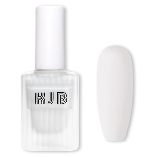 Matte Nagellack - Weiß Schnelltrocknend & Langanhaltend ungiftige Regulärer Nagellacke, Hochwertig Matt Effect Farblack, Nail Polish für Anfänger DIY Nail Art, Maniküre ohne UV Licht (White) von MrCuvaryas