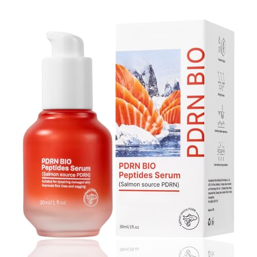 PDRN Bio Peptide Serum Gesicht - Gesichtsserum Damen - Face Serum for Women Anti Aging - Anti Falten Se rum, Feine Linien und Hauterschlaffung verbessern, Feuchtigkeitsspendend von MrCuvaryas
