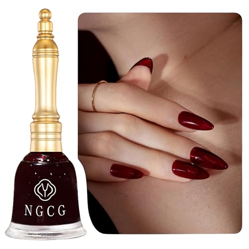 Rot Schnelltrocknender Nagellack, 15ML Intensives Red One Step Color Nail Polish, Langanhaltend Chip Resistant Mit Extra Breitem ProWide Pinsel Für Maniküre Zu Hause (Red D) von MrCuvaryas