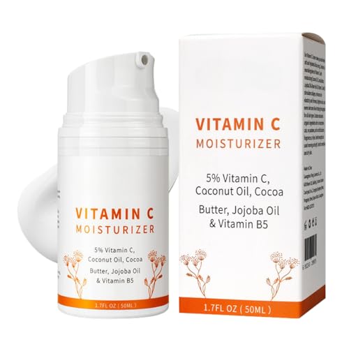 Vitamin C Gesichtscreme Damen Männer - Gesichtspflege for müde Haut und du-nkle Fle-cken - Vitamin C Creme Anti Falten - Feuchtigkeitscreme Gesicht Moisturizer Face Cream Anti Aging von MrCuvaryas