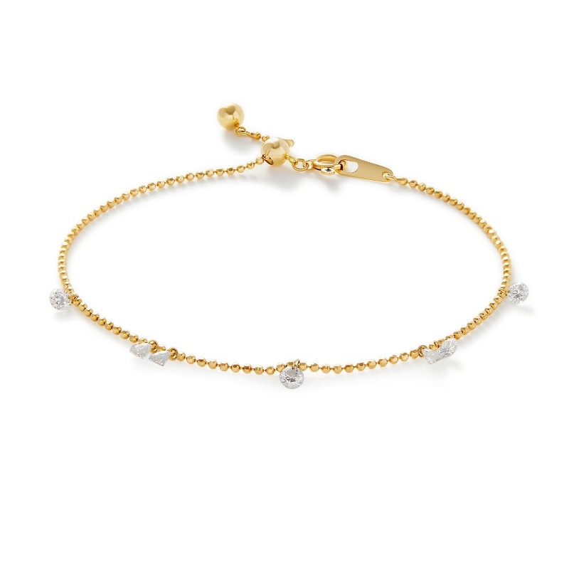 18K Solid Gold Floating Diamant Armband, Au750 Einzigartiges Extrem Glänzendes Armband Für Frauen, Jahrestagsgeschenk Freundin, Hochzeitsgeschenk 18K Solid Gold Floating Diamant Armband, Au750 Einzigartiges Extrem Glänzendes Armband Für Frauen, Jahrestagsgeschenk Freundin, Hochzeitsgeschenk von MrJPersonalizedGifts