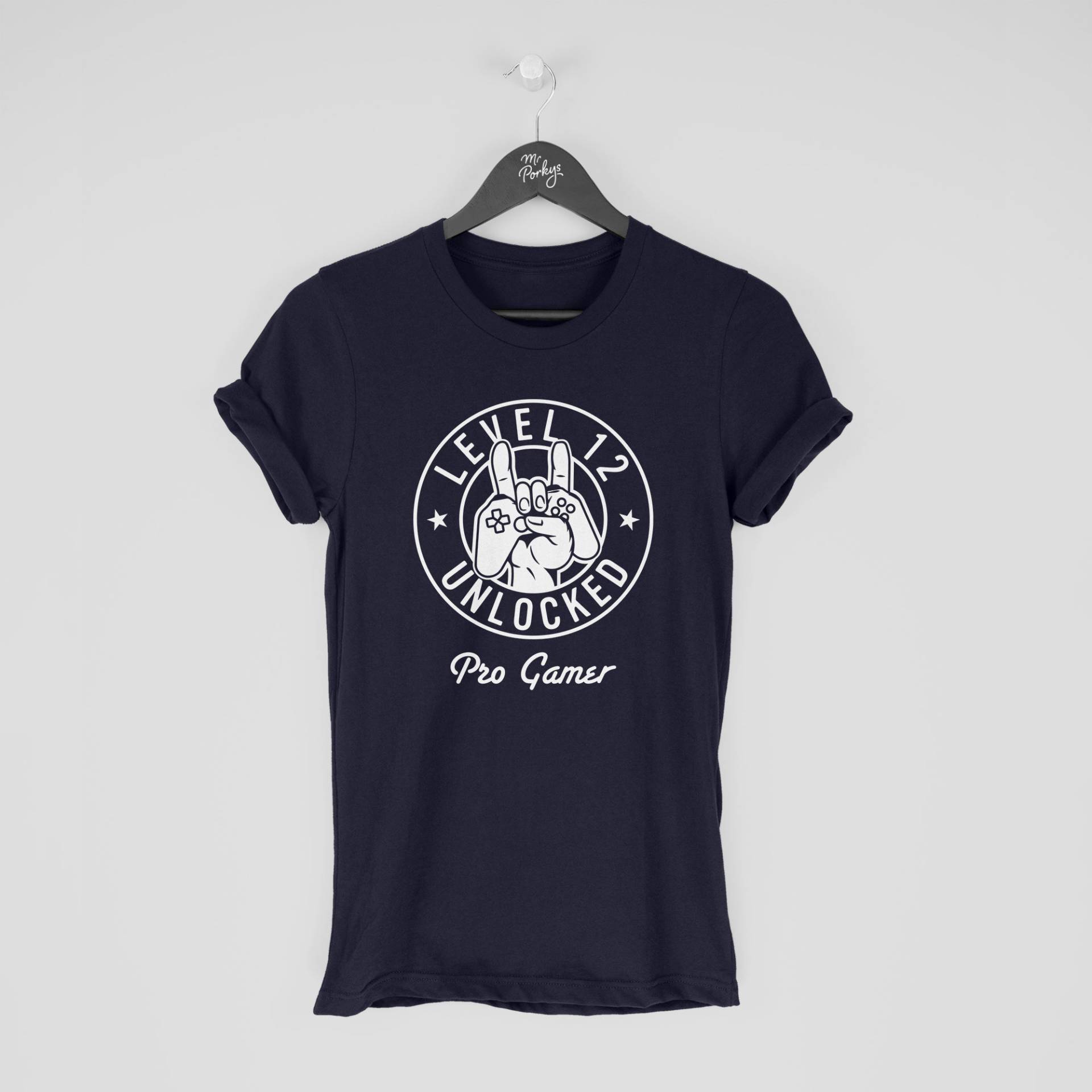 12.geburtstag T Shirt, Level 12 Party Geschenk, Gamer T-Shirt von MrPorkysGiftShop