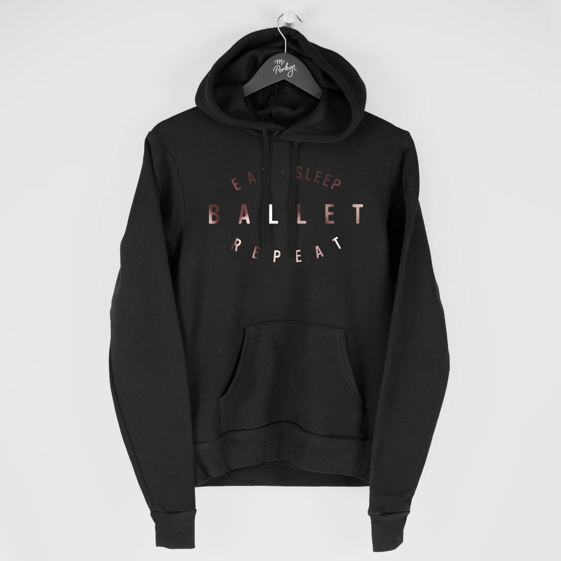 Ballett Hoodie, Geschenk, Ballett-Tänzer Essen Schlaf Hoodie von MrPorkysGiftShop