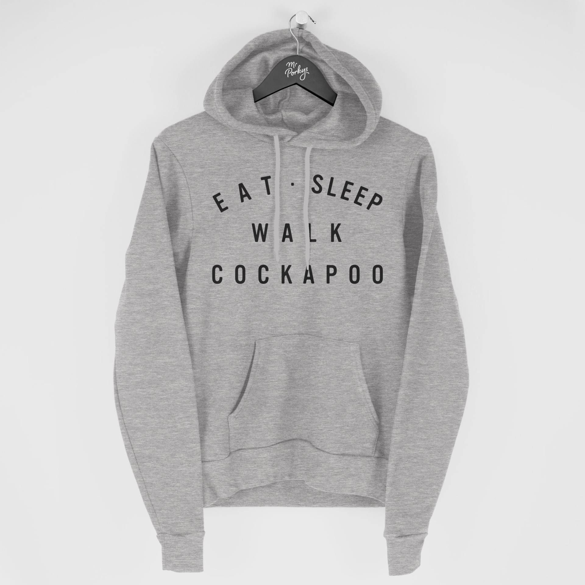 Cockapoo Hoodie, Eat Sleep Walk Geschenk Für Besitzer, Hoody von MrPorkysGiftShop