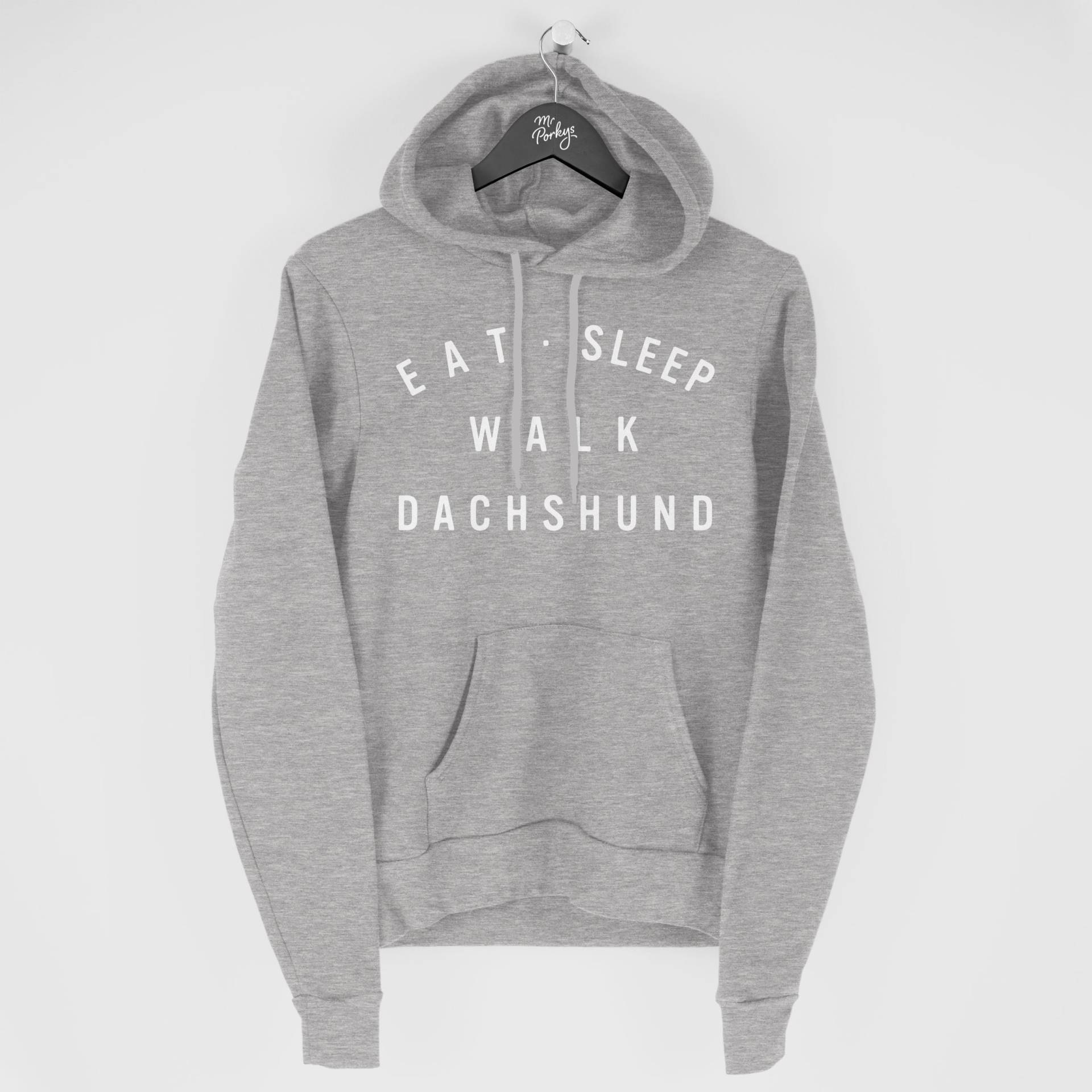 Dackel Hoodie, Eat Sleep Walk Geschenk Für Besitzer, Hoody von MrPorkysGiftShop