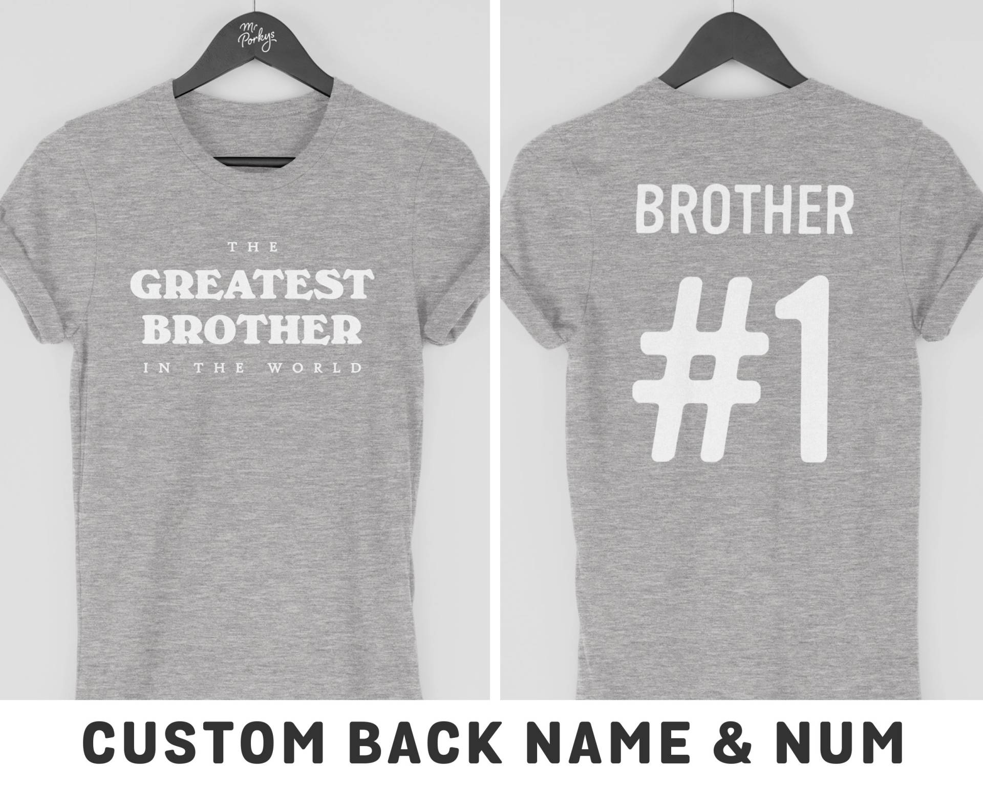 Der Größte Bruder Der Welt T-Shirt, Geburtstagsgeschenk Für Bruder, T-Shirt Geburtstags-Shirt Vatertags-T-Shirt von MrPorkysGiftShop