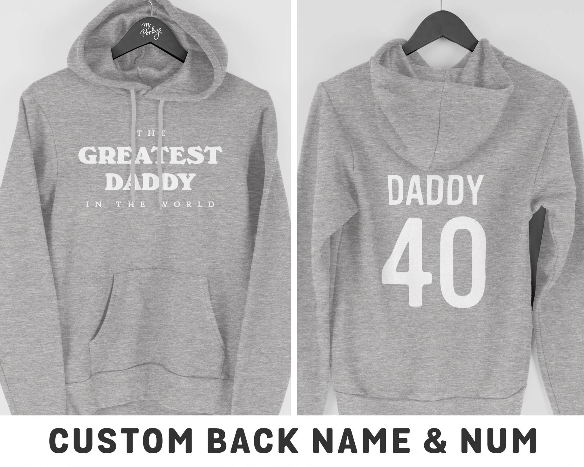 Der Größte Papa Der Welt Hoodie, Geburtstagsgeschenk Für Papa, Hoodie Geburtstag Vatertag von MrPorkysGiftShop