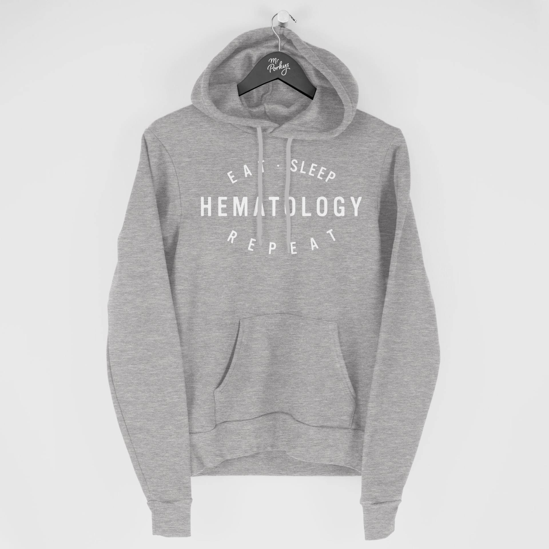 Hämatologie Hoodie, Hämatologe Geschenk, Eat Sleep Hoodie von MrPorkysGiftShop