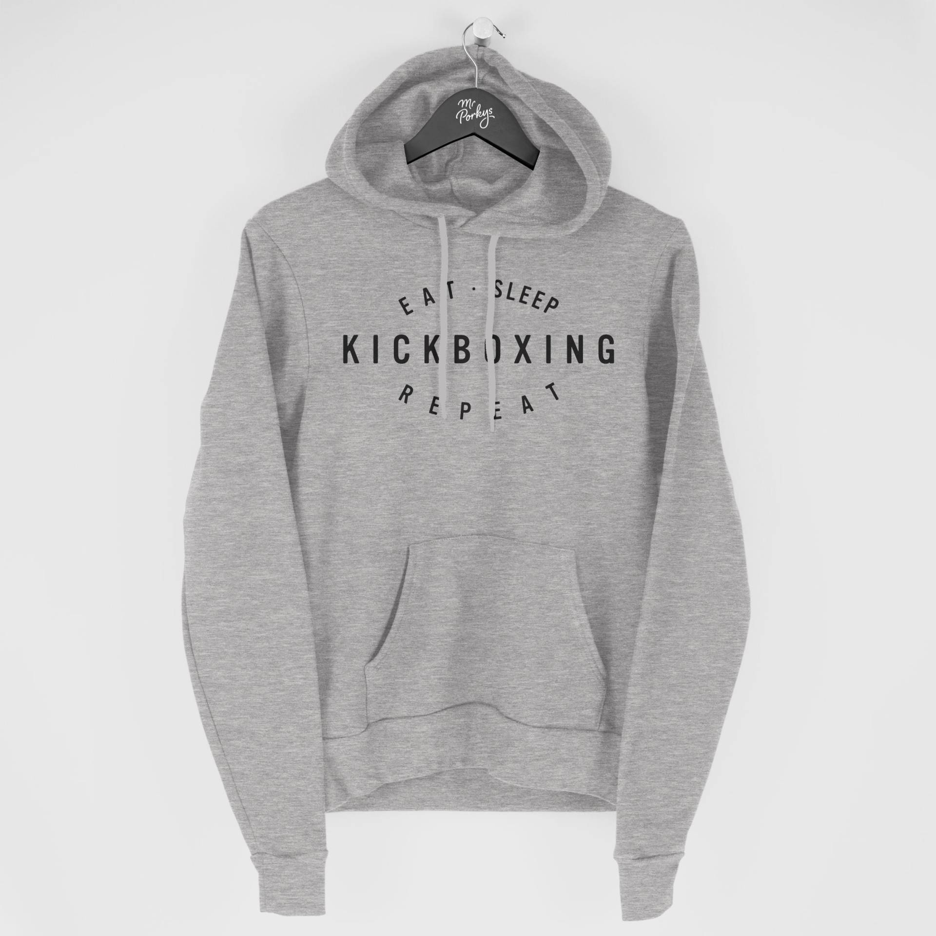 Kickboxen Hoodie, Kickboxer Geschenk, Eat Sleep Hoodie von MrPorkysGiftShop