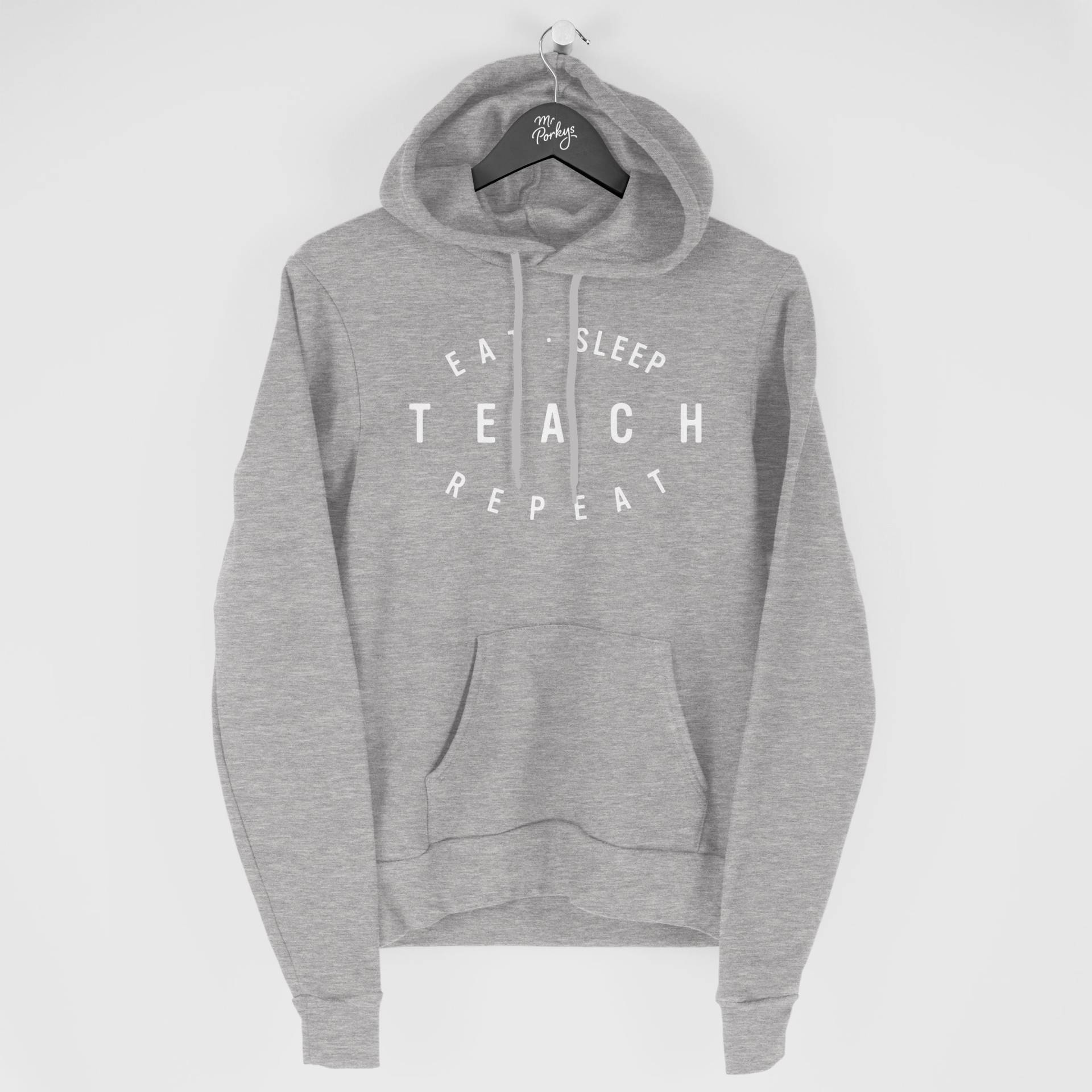 Lehrer Hoodie, Geschenk, Eat Sleep Teach von MrPorkysGiftShop