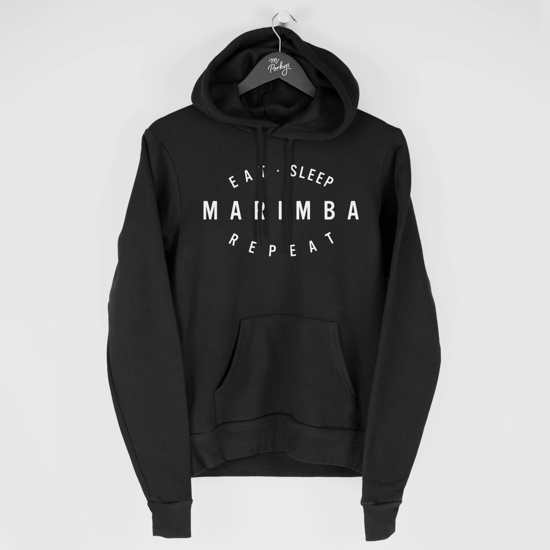 Marimba Hoodie, Geschenk, Eat Sleep Sweatshirt von MrPorkysGiftShop