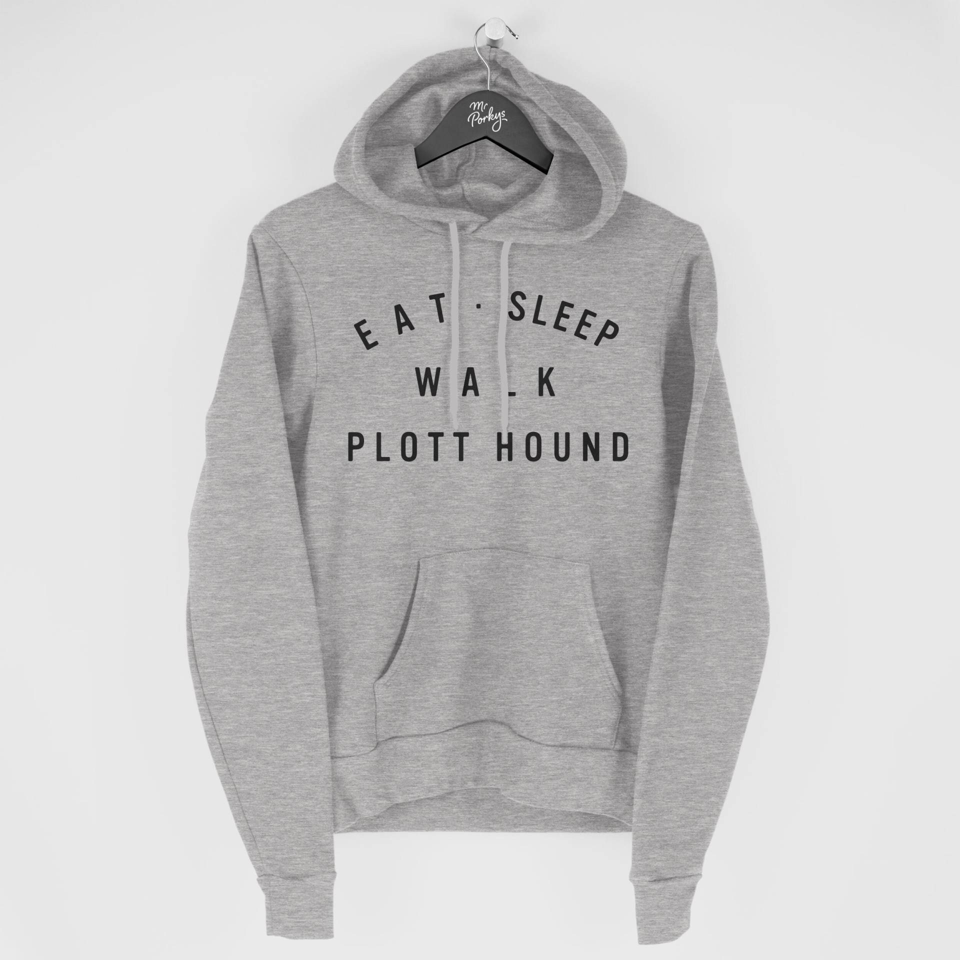 Plott Hound Hoodie, Eat Sleep Walk Geschenk Für Besitzer, Hoody von MrPorkysGiftShop