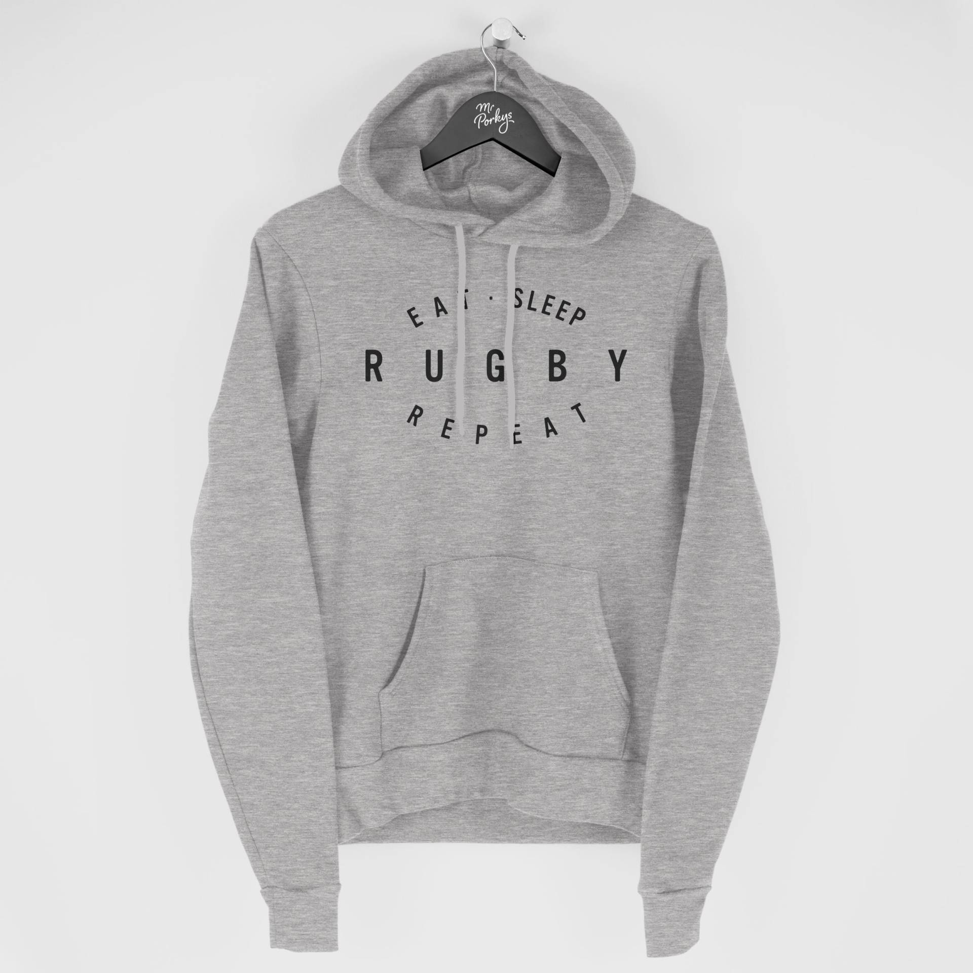 Rugby Hoodie, Fan Geschenk, Eat Sleep von MrPorkysGiftShop