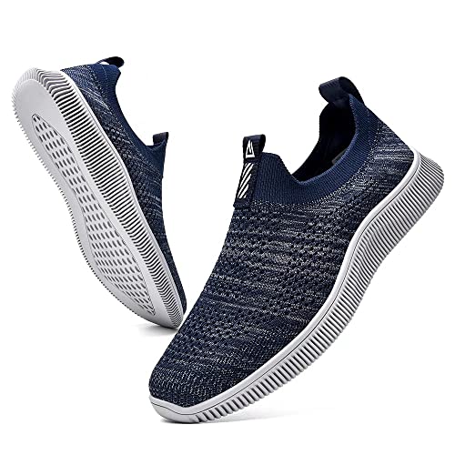 MrToNo Slip On Sneakers Herren Damen Turnschuhe Sportschuhe Fitness Sporthalle Freizeitschuhe Atmungsaktiv Leichtgewichts Joggingschuhe Straßenlaufschuhe Bequem Laufschuhe Outdoor Walkingschuhe-SHL-36 von MrToNo