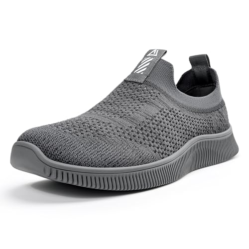 MrToNo Slip On Sneakers Herren Turnschuhe Sportschuhe Fitness Sporthalle Freizeitschuhe Atmungsaktiv Leichtgewichts Joggingschuhe Straßenlaufschuhe Bequem Laufschuhe Outdoor Walkingschuhe-HUISE-46 von MrToNo