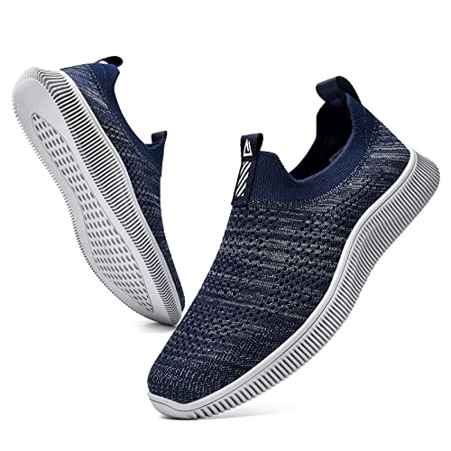 MrToNo Slip On Sneakers Herren Sportschuhe & Walkingschuhe ohne Schnürsenkel Bequem Atmungsaktive Leichte-SHLAN-40 von MrToNo