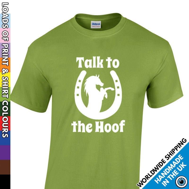 Kinder Lustige Gespräch Mit Dem Huf T Shirt - Süße Pony-Liebhaber Tshirt Tier Haustier Reit T-Shirt Mädchen Geschenk von MrTsShirts