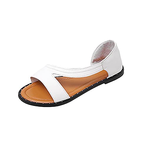 Mrat Keilsandalen für Damen, weiß, 37 EU von Mrat